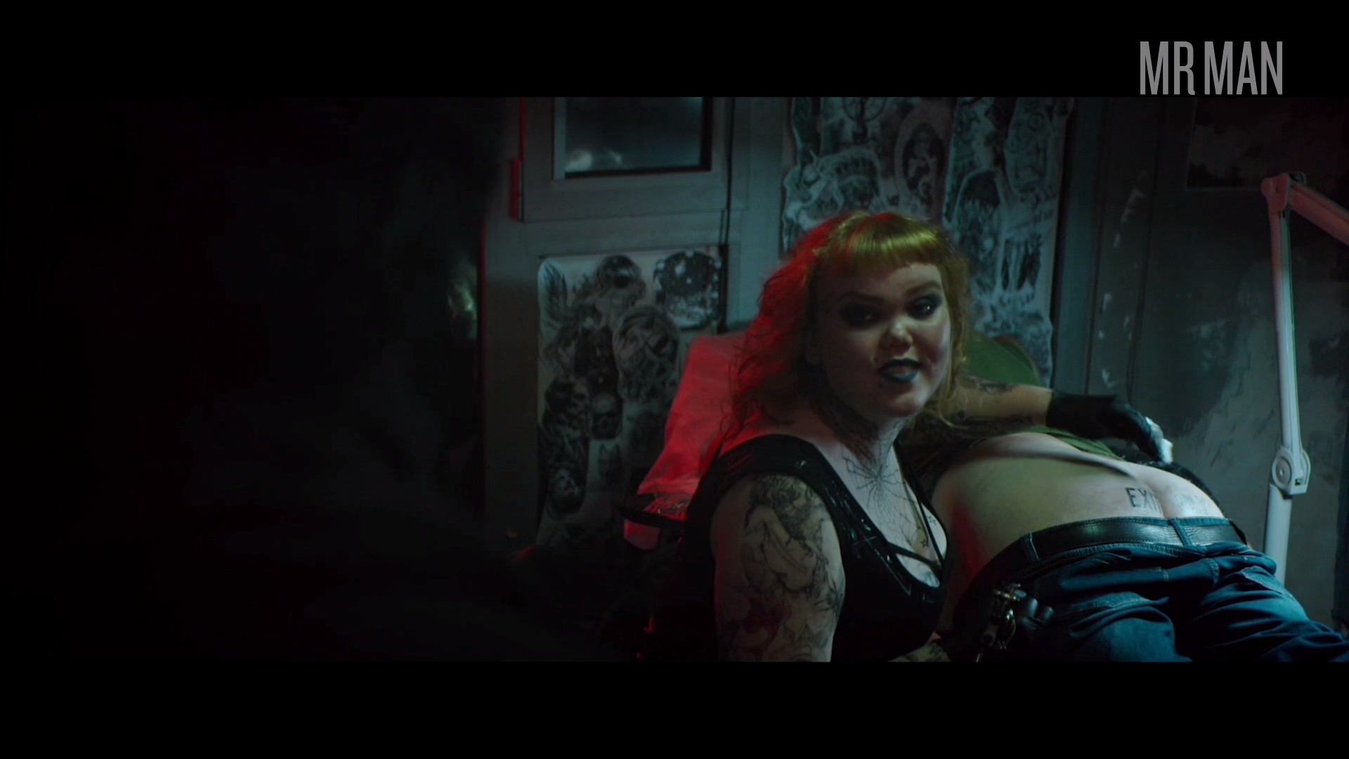 Janis Veiksans Naked as Man getting a tattoo. Butt. 46113