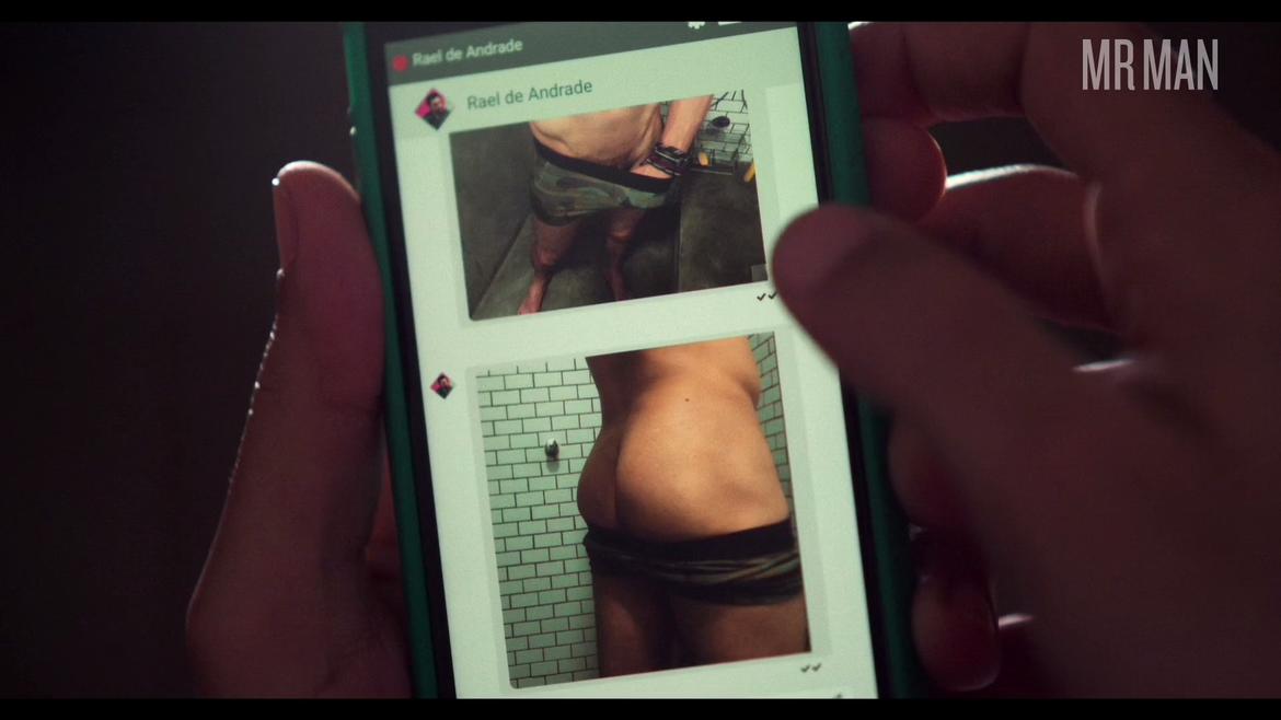 Lucas Drummond Naked as Rael. Bulge, Butt, Penis, Underwear, Body Double, gay, sexy. 48195