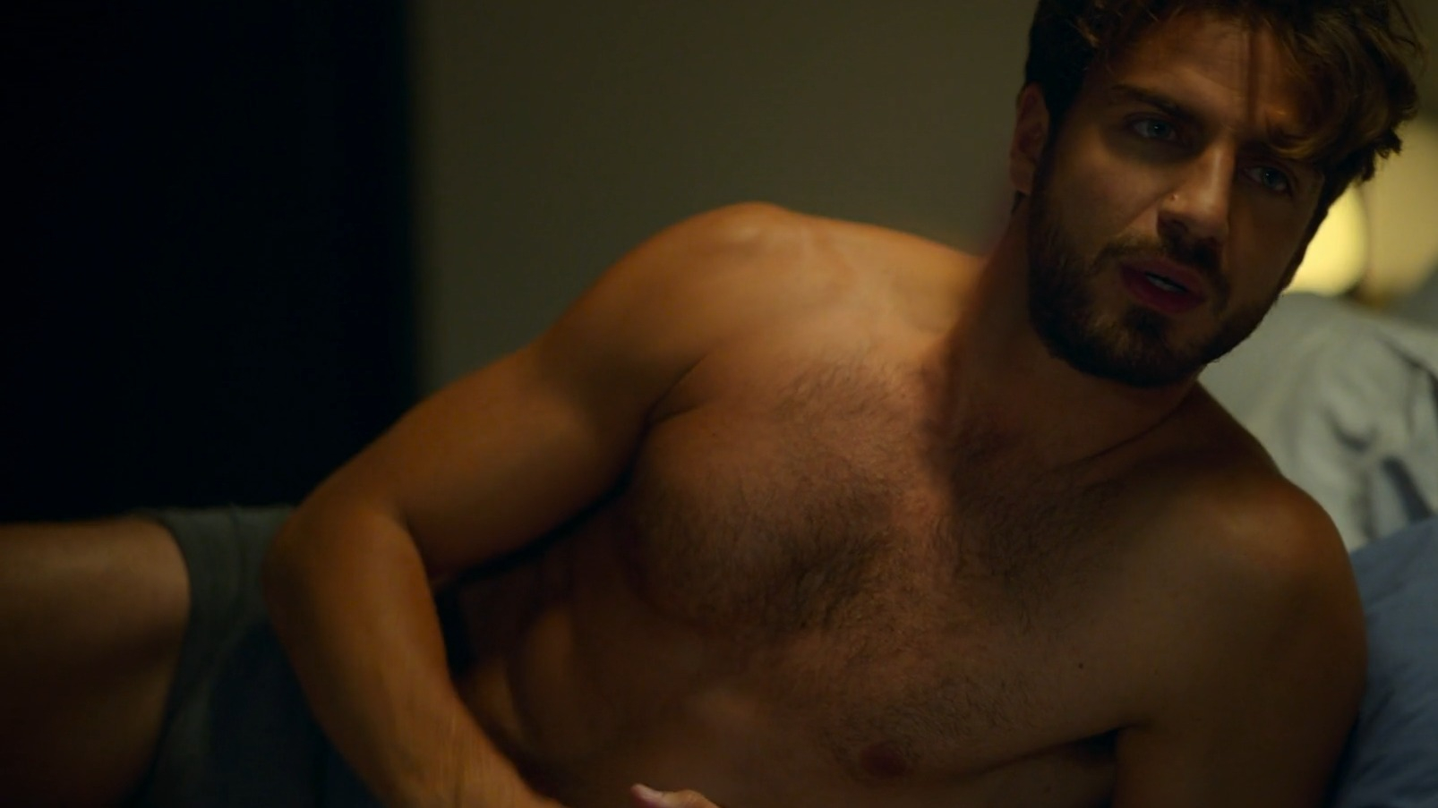 Hottest Maxi Iglesias Scene in Valeria. Shirtless, Straight, Underwear, bathing suit, bulge. 63938