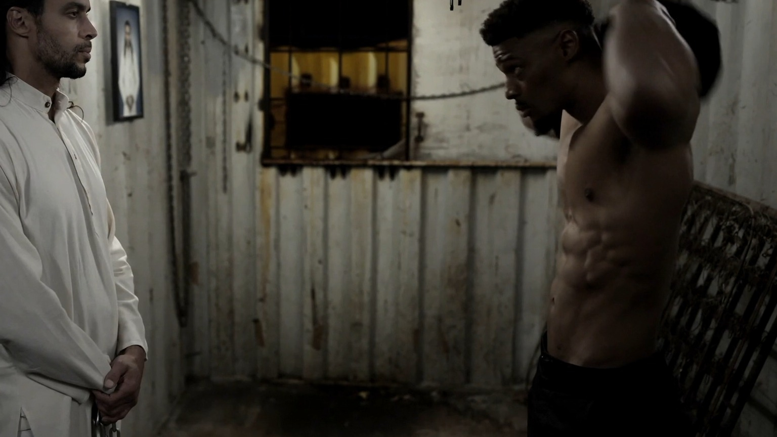 Sexiest Pierre V. Johnson Scene in Ruthless. Sexy, Shirtless, bulge, underwear. 76123
