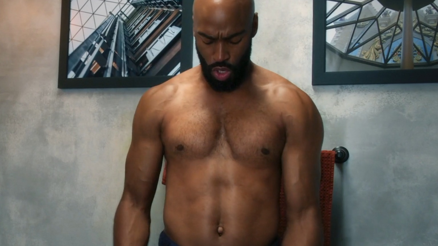 Sexiest Monti Washington Scene in Bruh. Shirtless, butt, sexy. 79873