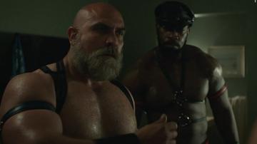 Mark Haynes Naked as Leather Daddy #2. Gay, Shirtless, Underwear, Butt. 50667