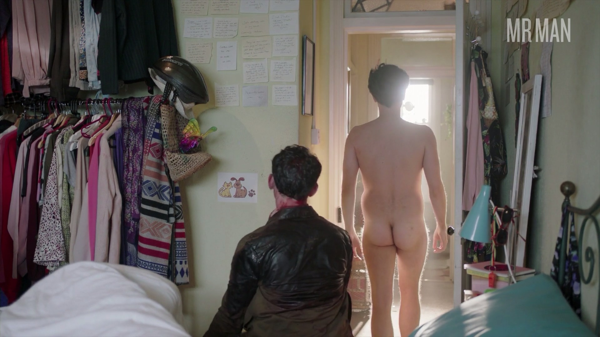 Lewis Reeves Nude as David. Balls, Butt, Shirtless, prosthetic, sexy. 53156
