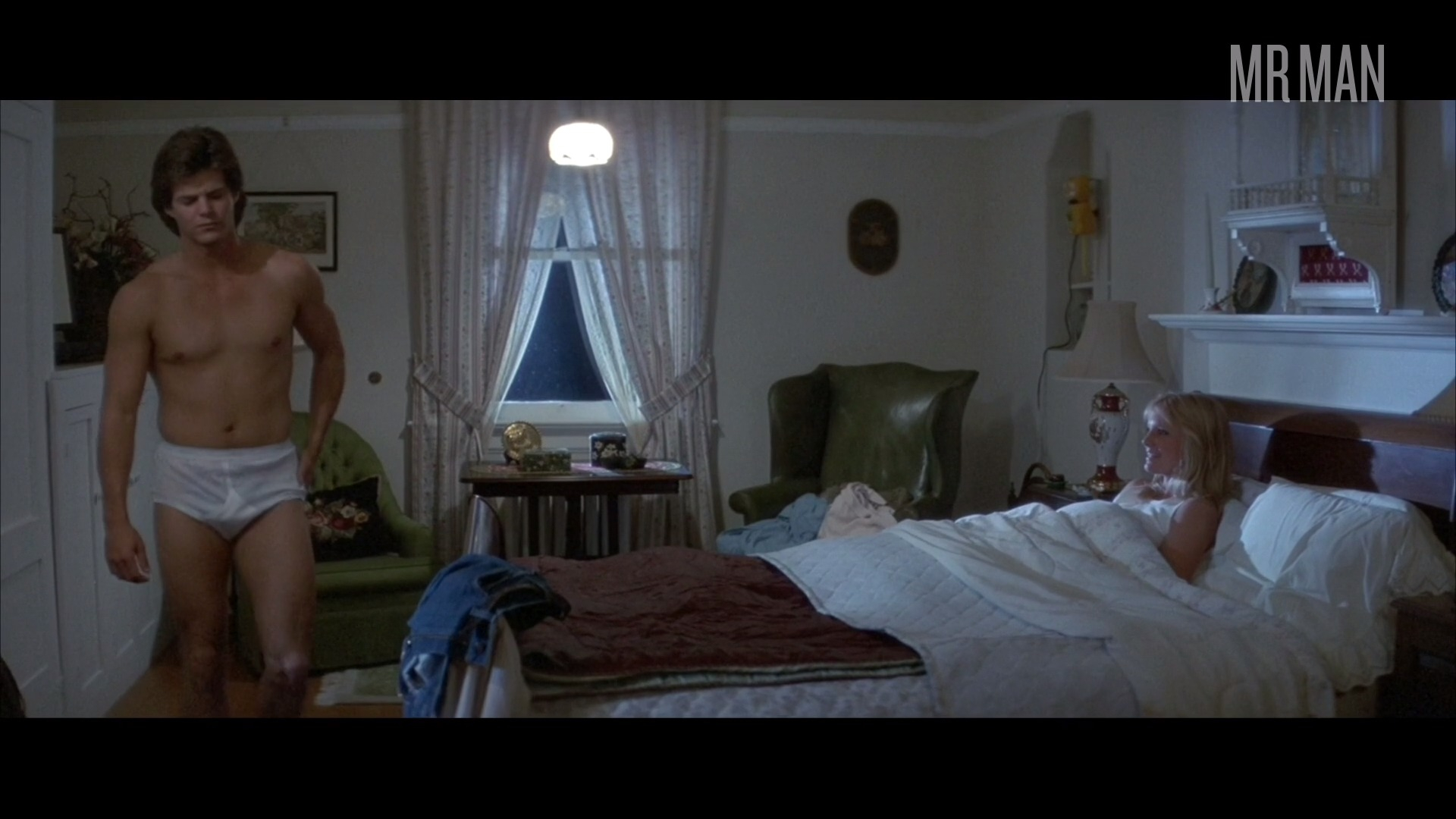 Hottest Ken Olandt Scene in April Fool's Day. Shirtless, Underwear, sexy, straight. 53606