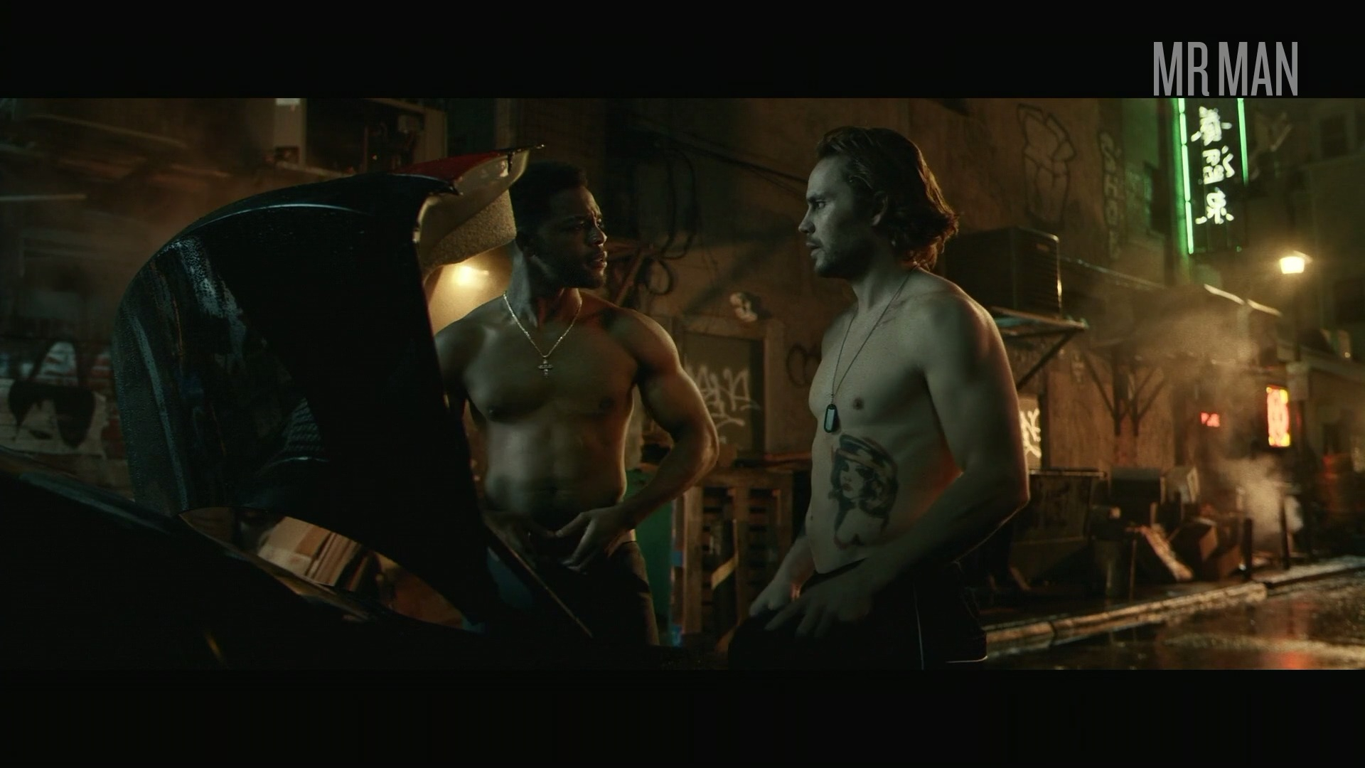 Taylor Kitsch, Stephan James in 21 Bridges (2019) Shirtless Shirtless 53714