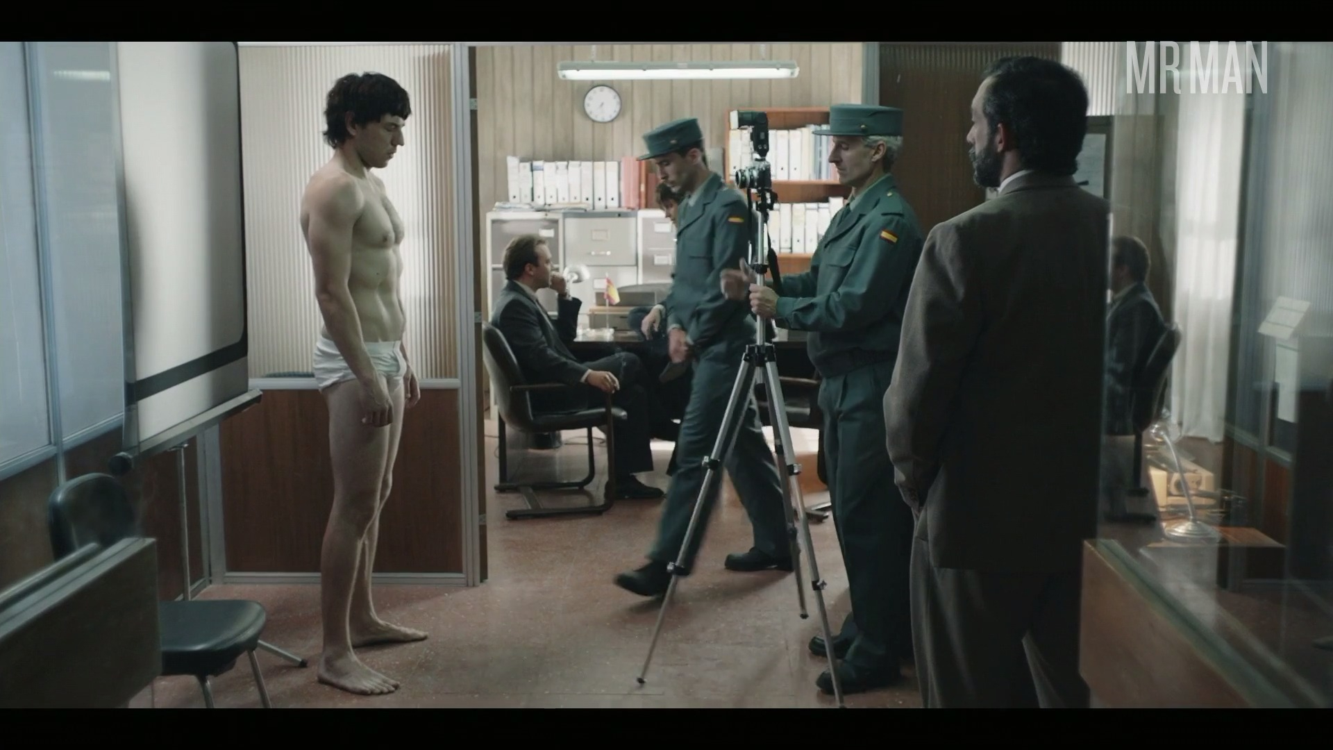 Hottest Jon Olivares Scene in Patria. Bulge, Shirtless, Underwear. 55262