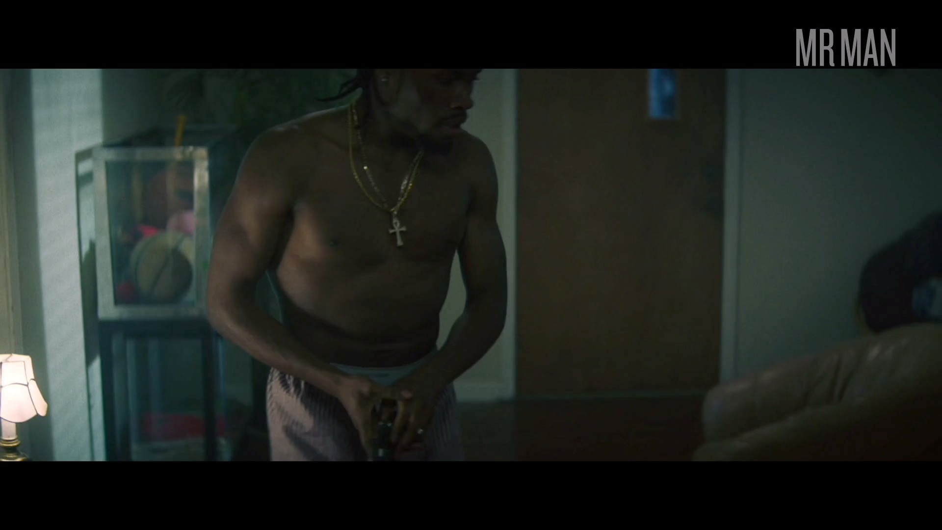 Hottest Shameik Moore Scene in Cut Throat City. Shirtless. 54974