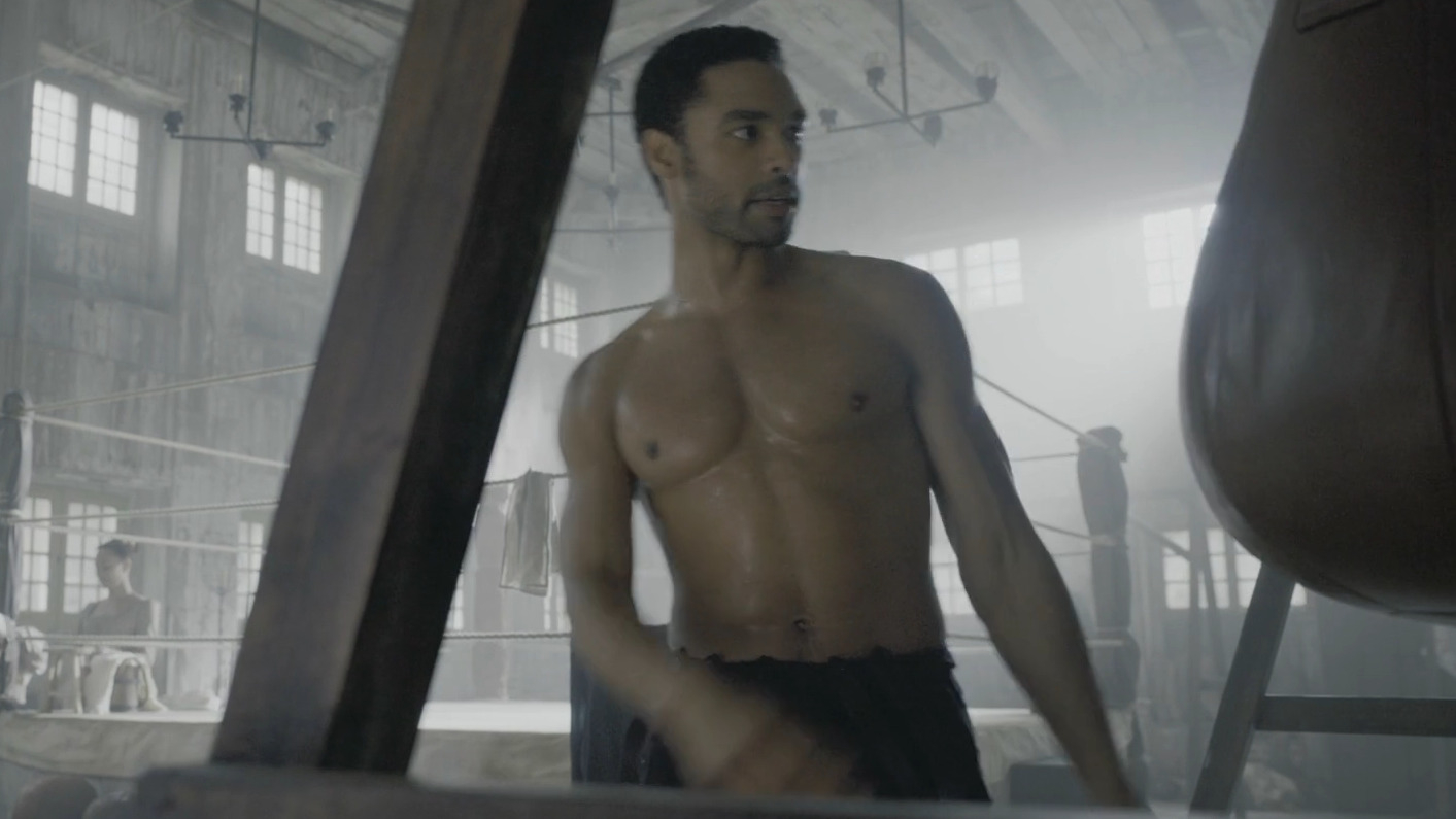 Hottest Regé-Jean Page Scene in Bridgerton. Sexy, Shirtless, butt, straight. 57074