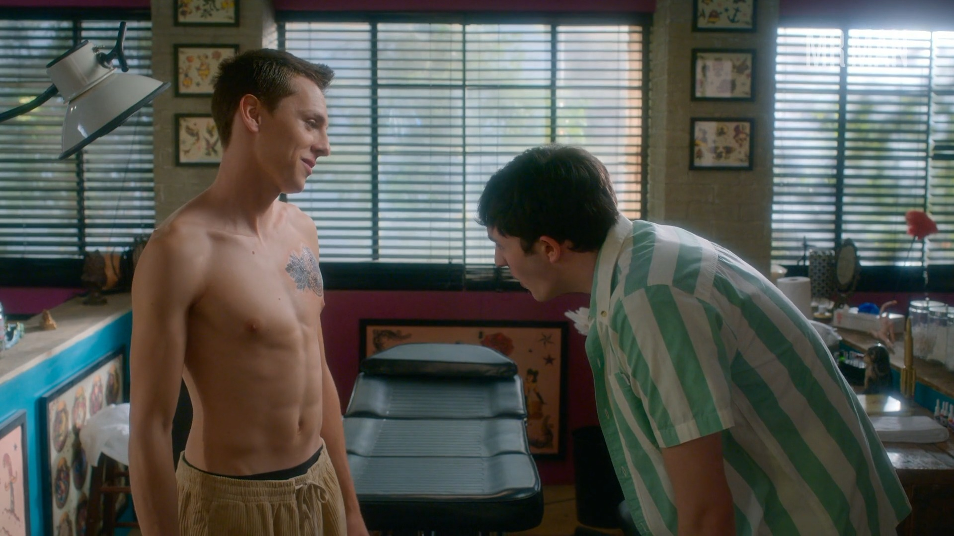 Hottest Jacob Bertrand Scene in Cobra Kai. Shirtless, sexy. 73952