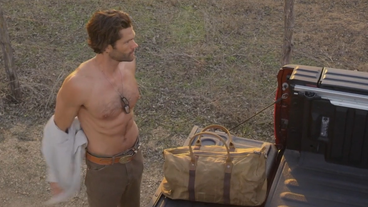 Hottest Jared Padalecki Scene in Walker. Shirtless. 58634