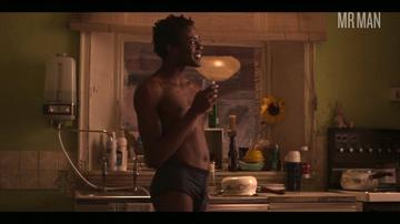 Omari Douglas in It's a Sin (2021) Gay Sexy Shirtless Underwear Butt Gay 58598