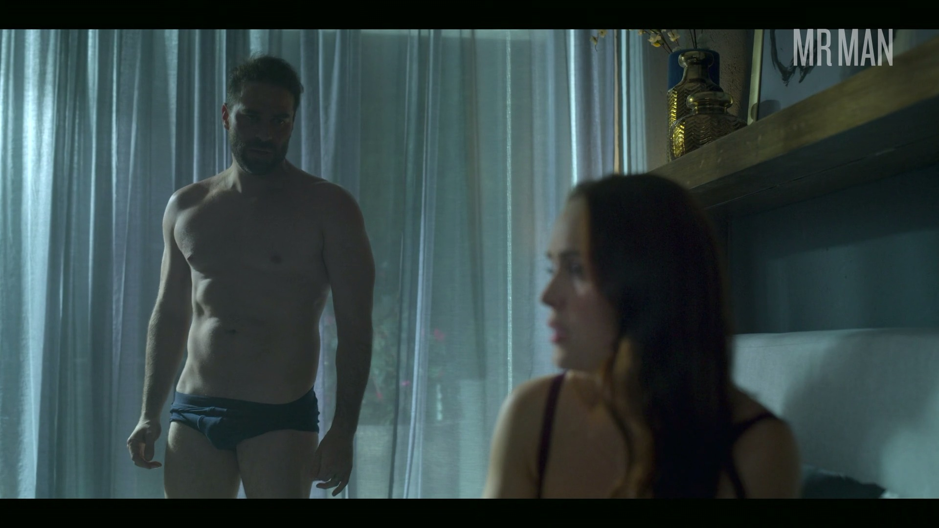 Hottest Alejandro Nones Scene in Who Killed Sara?. Bulge, Shirtless, Straight, Underwear, bathing suit, butt. 59534