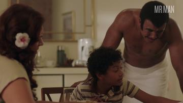 Sexiest Scenes of Rocky Johnson from Young Rock. Shirtless. 59729