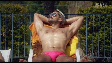 Hottest Rafael Teóphilo Scene in Dry Wind. Bathing Suit, Shirtless, balls, butt. 59930