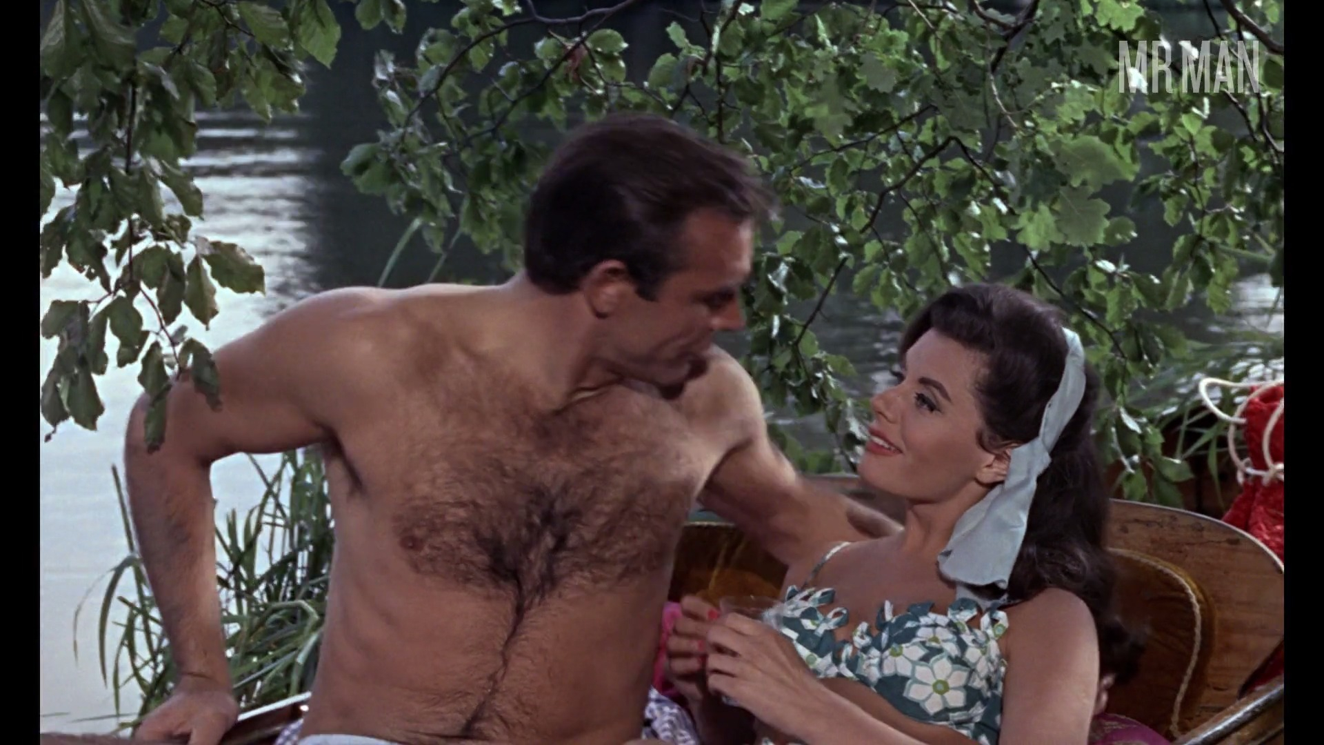 Hottest Sean Connery Scene in From Russia with Love. Shirtless. 60482