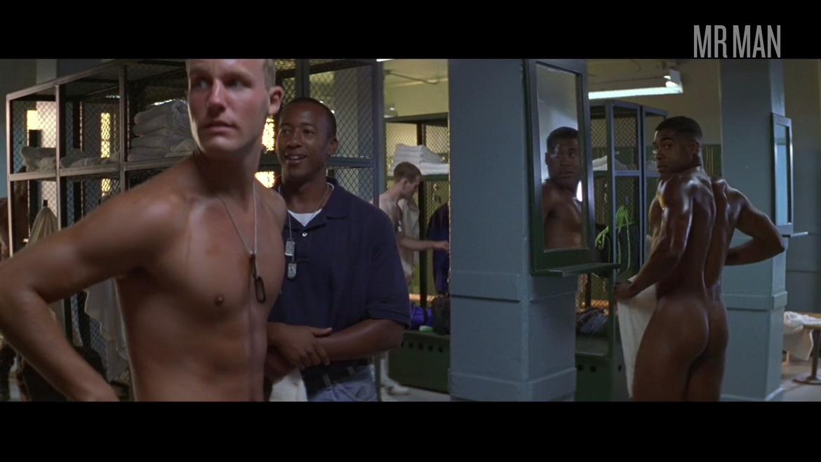Soldier in Locker Room from The General's Daughter Naked. Butt, Shirtless. 60665