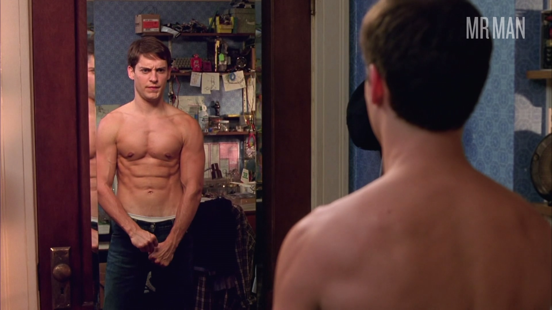 Tobey Maguire in Spider-Man (2002) Shirtless Sexy* Shirtless 61013