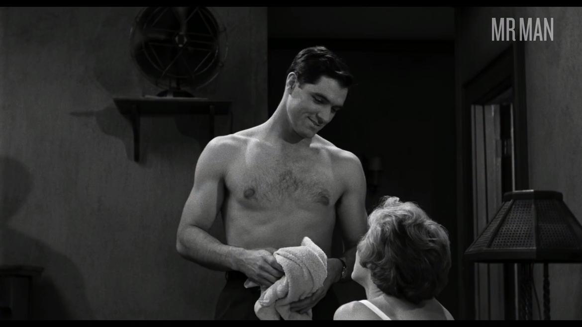 Hottest John Gavin Scene in Pyscho. Shirtless, Straight. 61508