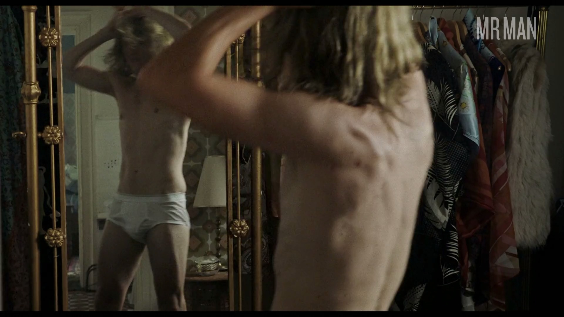 Sexiest Scenes of David Bowie from Stardust. Shirtless, Underwear, butt, sexy. 62009
