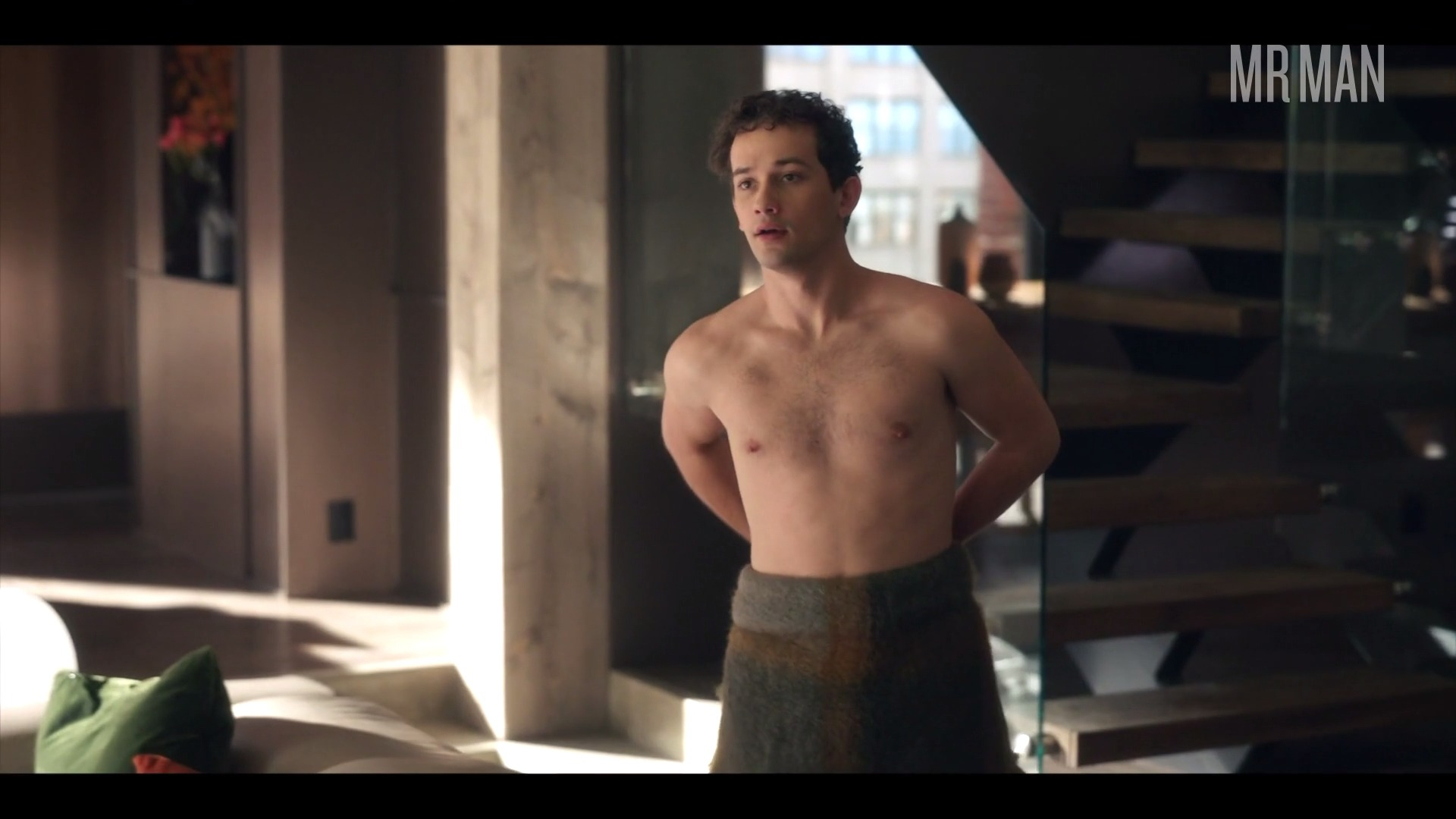 Hottest Eli Brown Scene in Gossip Girl. Sexy, Shirtless, bathing suit, butt. 63836
