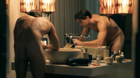 Patrick Schwarzenegger Nude as Saxon Ratliff. Butt, Penis, Shirtless, gay, sexy. 81074