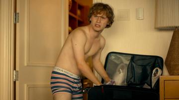 Fred Hechinger in The White Lotus (2021-2025) Shirtless Underwear Bathing Suit Butt 63248