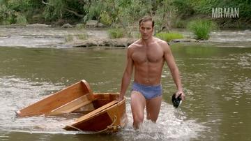 Joel Jackson in Ms Fisher's Modern Murder Mysteries (2019-2021) Bathing Suit Bulge Sexy Shirtless Bathing Suit Bulge 62849