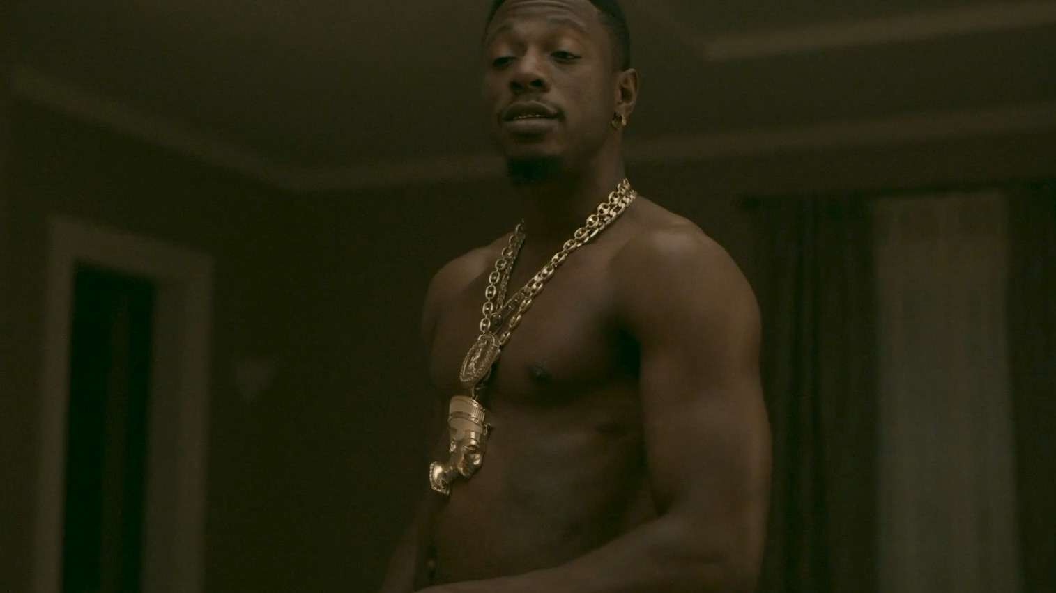 Sexiest Joey Bada$$ Scene in Power Book III: Raising Kanan. Shirtless, Underwear. 77755