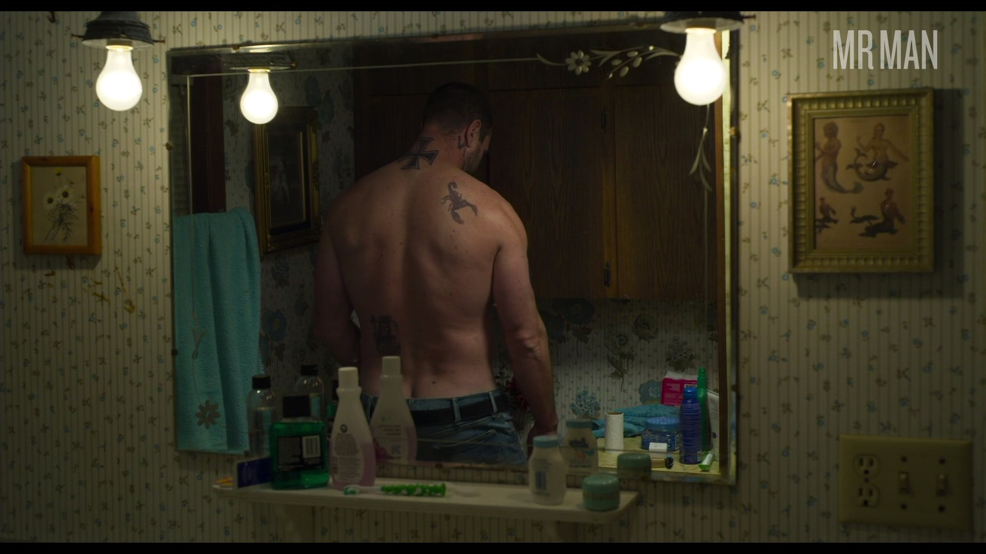 Hottest Pablo Schreiber Scene in Lorelei. Sexy, Shirtless, butt, straight. 63476