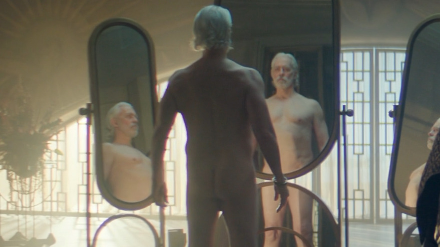 Terrence Mann Naked in Foundation. Butt, Shirtless, thong, underwear. 82351