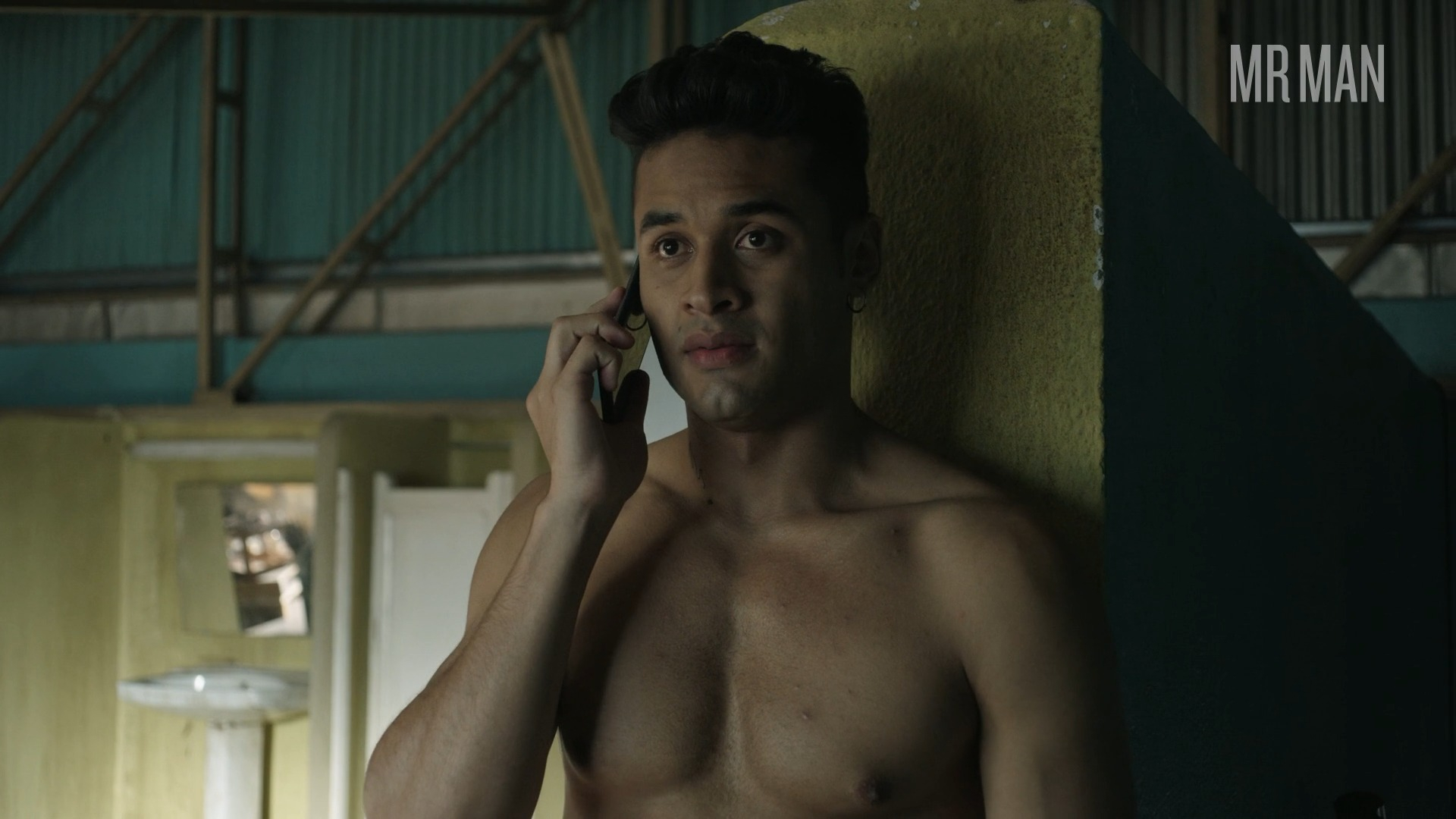 Sexiest Felipe Londoño Scene in Wrong Side of the Tracks. Sexy, Shirtless, Straight, Underwear, bulge, butt. 75277