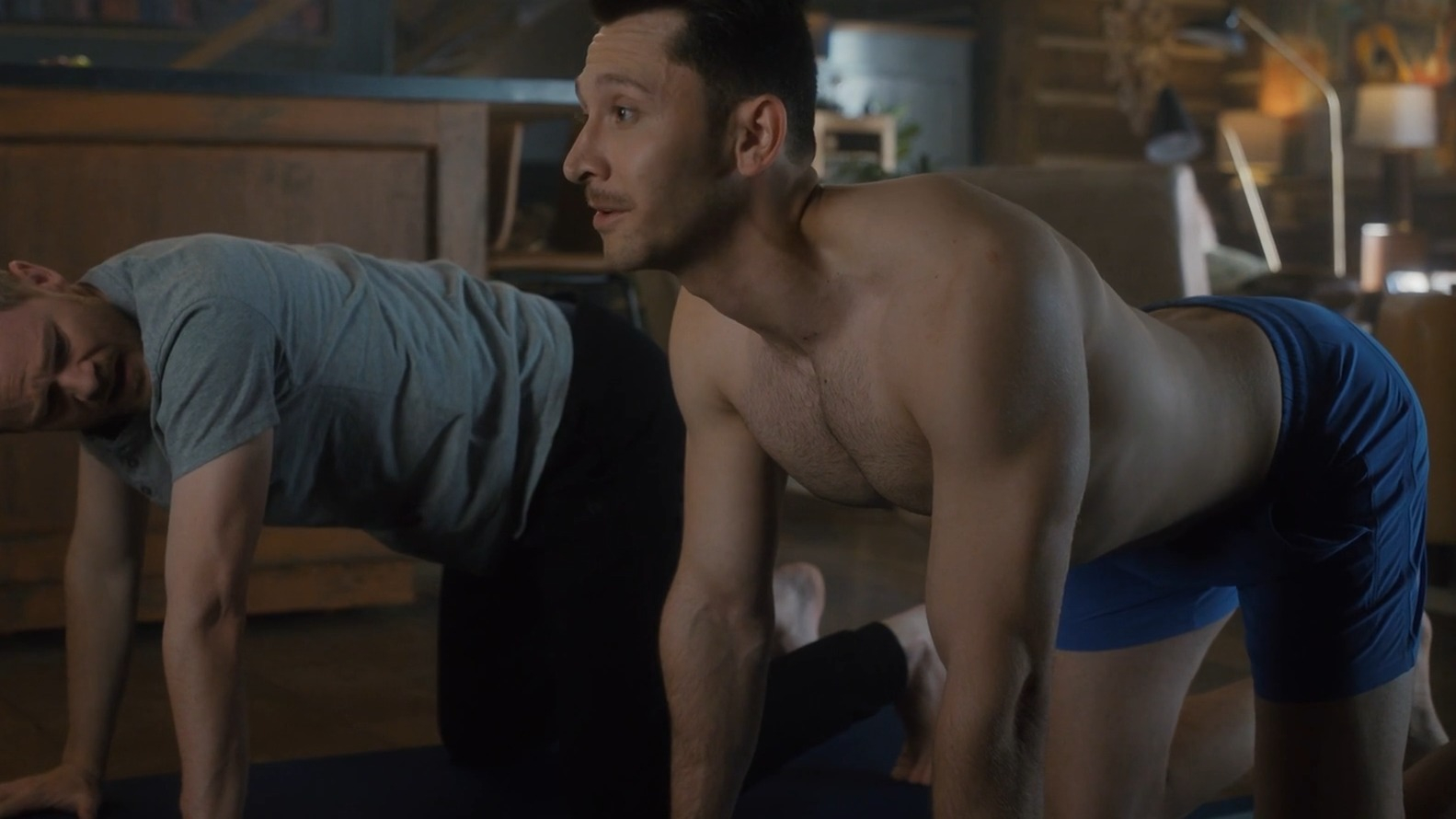 Sexiest Ryan Ali Scene in SkyMed. Shirtless, bulge, gay. 78007