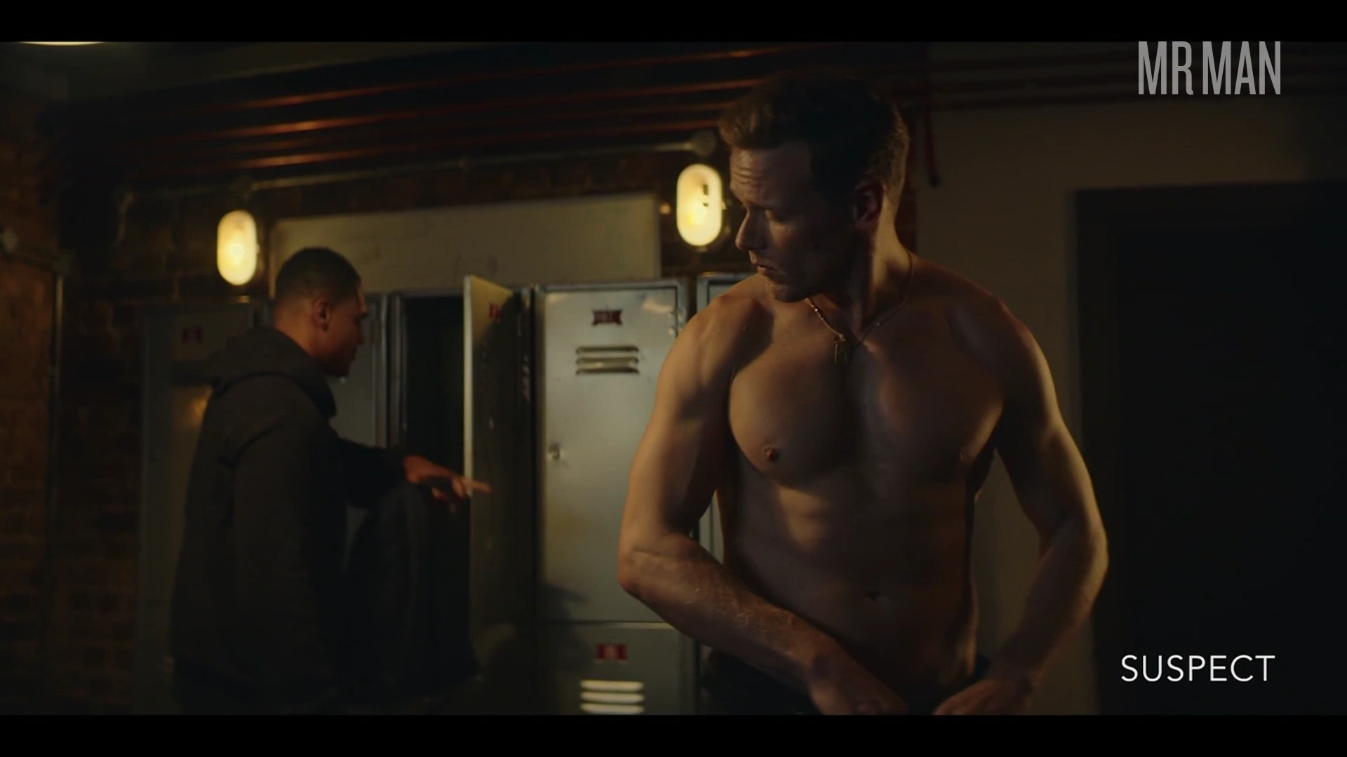 Sexiest Sam Heughan Scene in Suspect. Shirtless. 73795