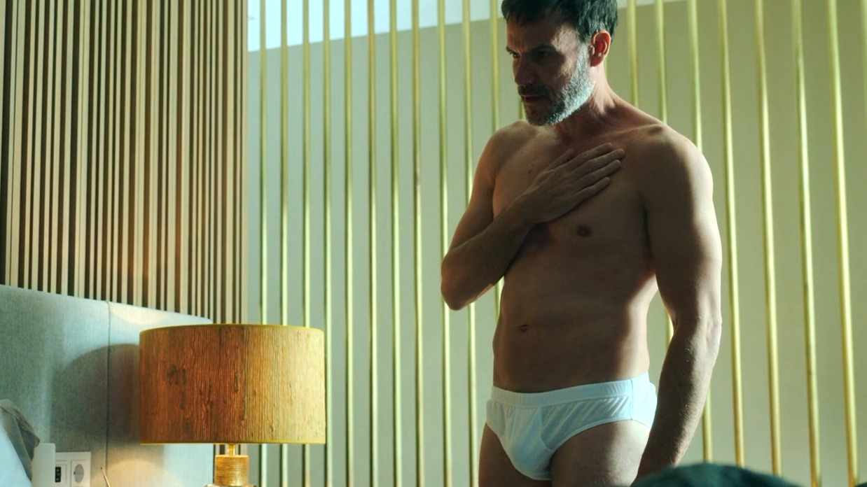 Hottest Iván Pellicer Scene in Holy Family. Gay, Shirtless, Bulge, Underwear, butt, sexy. 77552