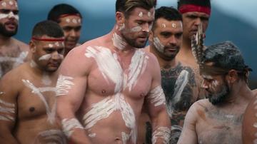 Hottest Chris Hemsworth Scene in Limitless. Shirtless, bathing suit, sexy. 74372