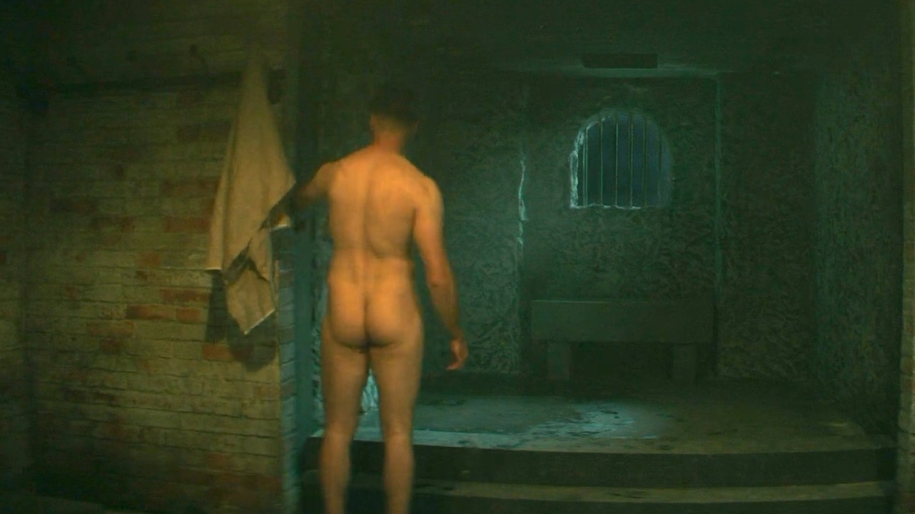 George Taylor Naked as German Prison Guard. Butt, Shirtless. 81135
