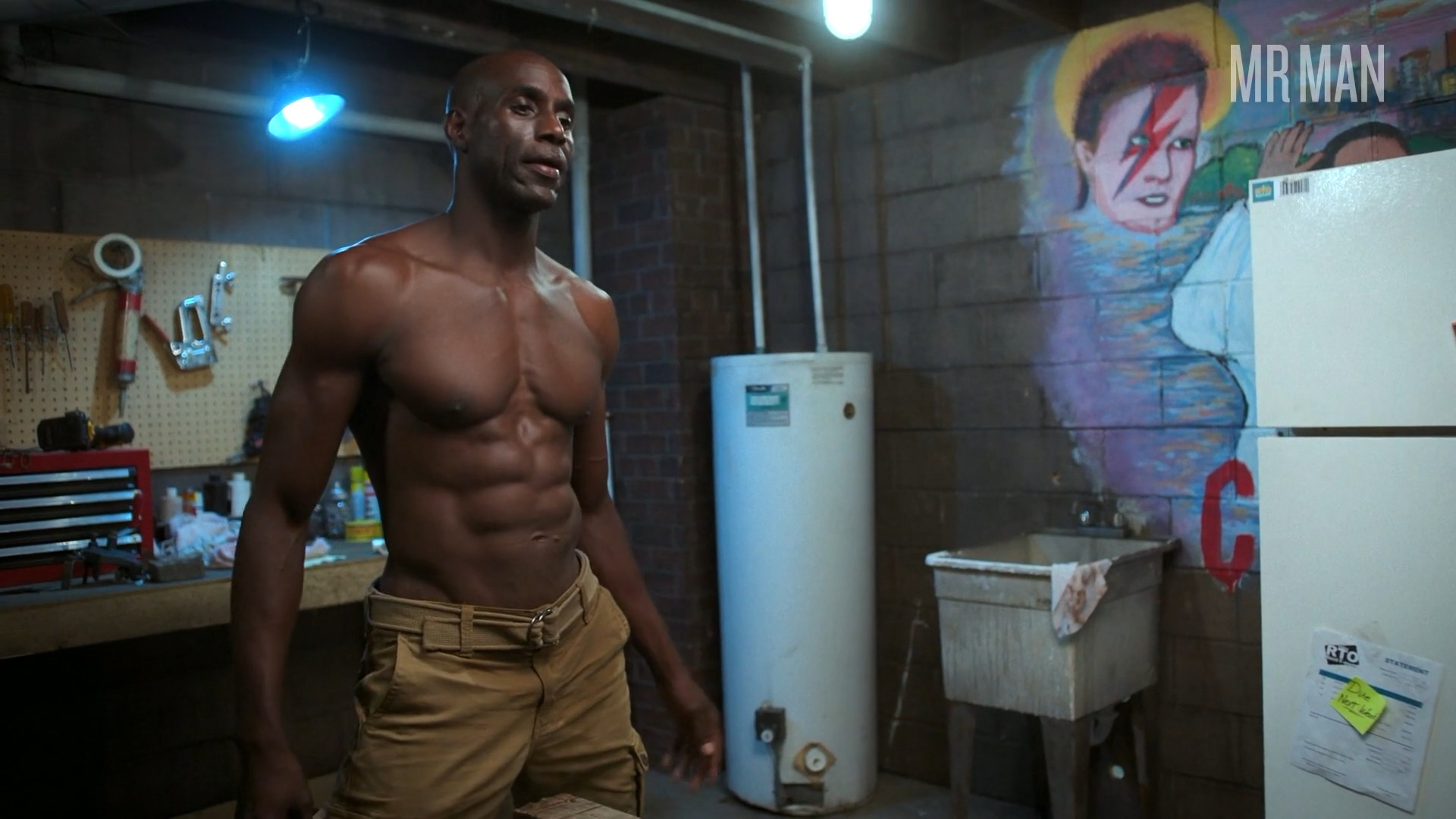 Sexiest Lanre Idewu Scene in South Side. Sexy, Shirtless. 74551
