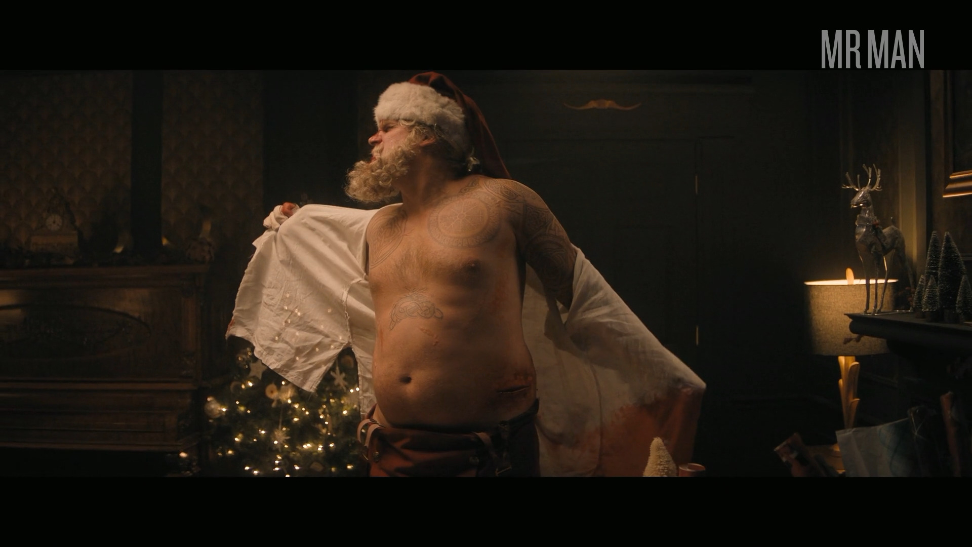 David Harbour in Violent Night (2022) Shirtless Shirtless 74885