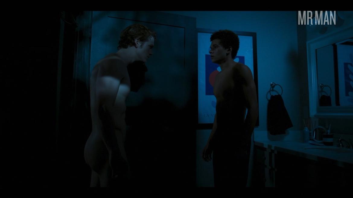Armani Jackson, Chase Liefeld in Wolf Pack (2023) Sexy Shirtless Butt Bathing Suit Butt 75357
