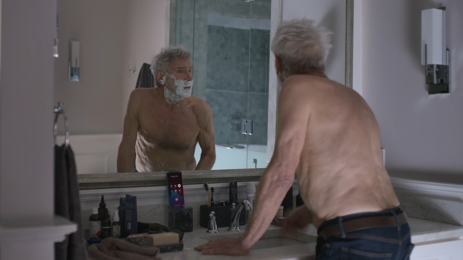 Hottest Harrison Ford Scene in Shrinking. Shirtless. 74924