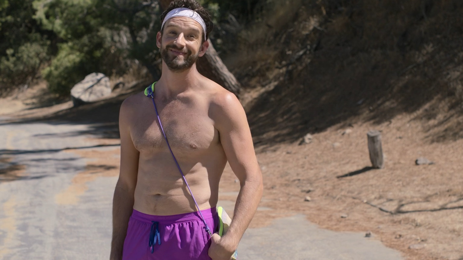 Hottest Michael Urie Scene in Shrinking. Shirtless, underwear. 75488