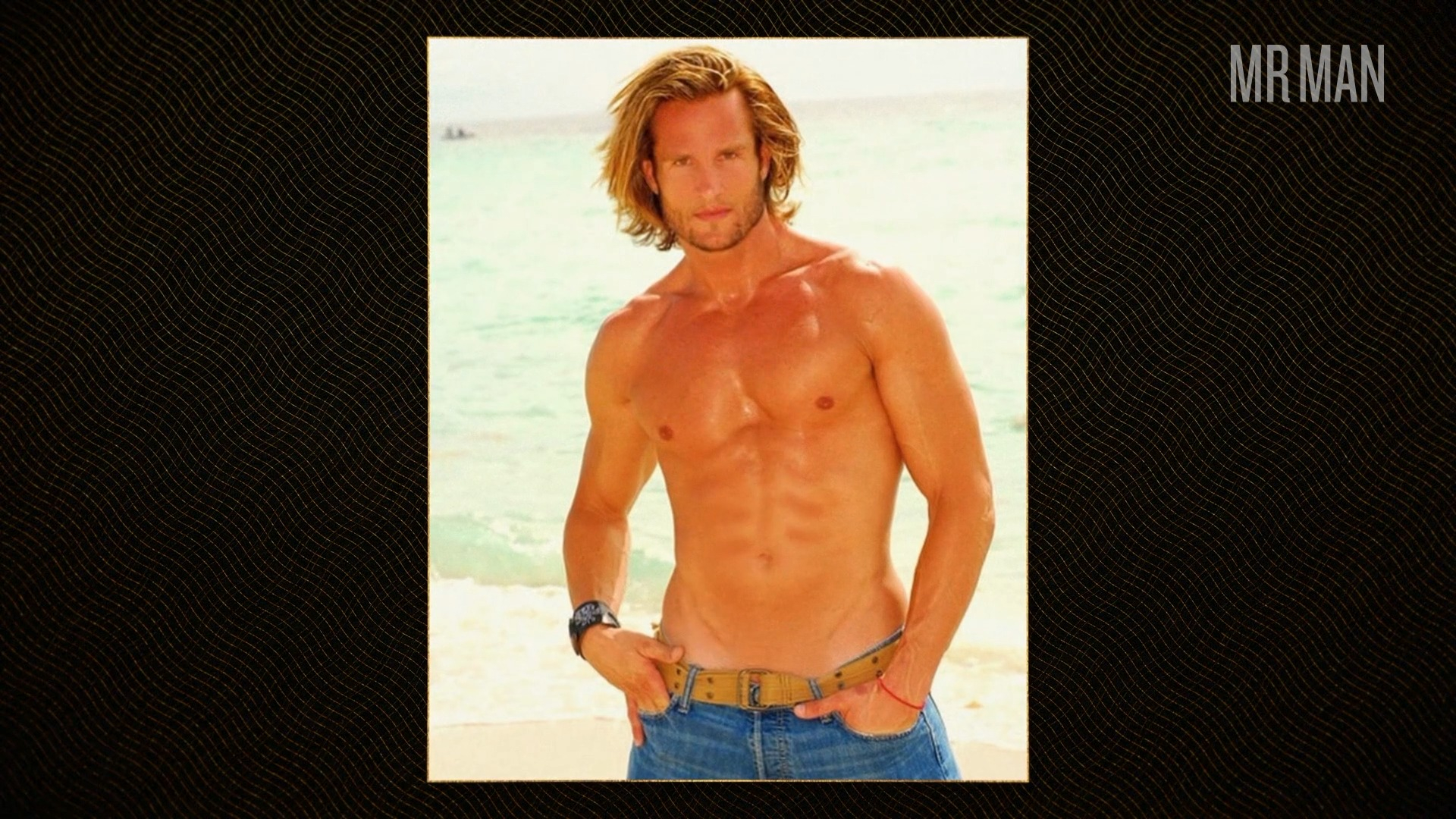 Sexiest Garren James Scene in Gunther's Millions. Bathing Suit, Sexy, Shirtless. 74941