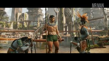 Tenoch Huerta Mejía in Black Panther: Wakanda Forever (2022) Sexy Shirtless Underwear Bulge Bulge Cgi 74947