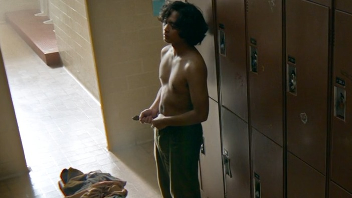 Sexiest Kristian Flores Scene in School Spirits. Shirtless, Underwear. 75355