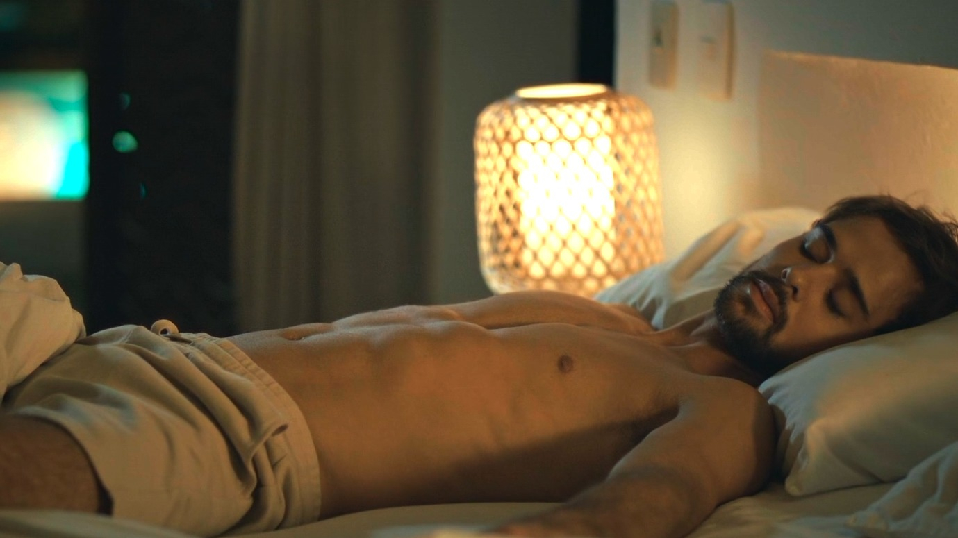 Sexiest Scenes of Inti from Fake Profile. Shirtless, bathing suit, bulge. 80861