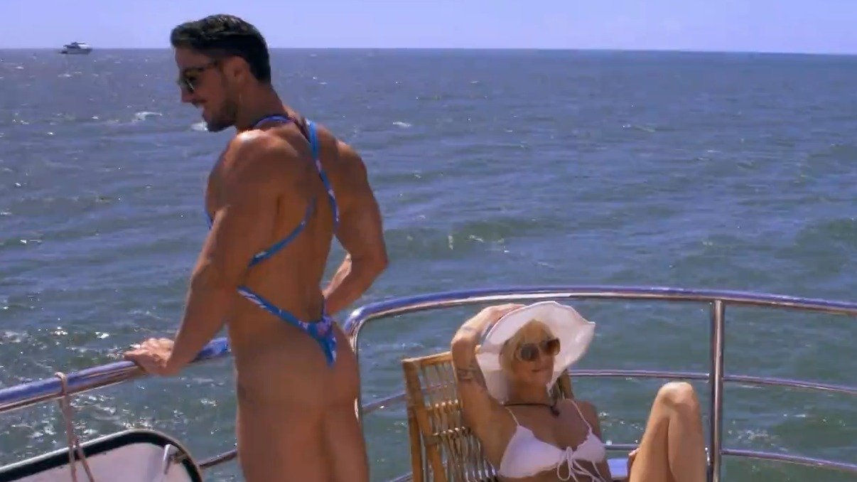 Sexiest Skyy Knox Scene in Below Deck Down Under. Bulge, Sexy, Thong, bathing suit, shirtless. 76735