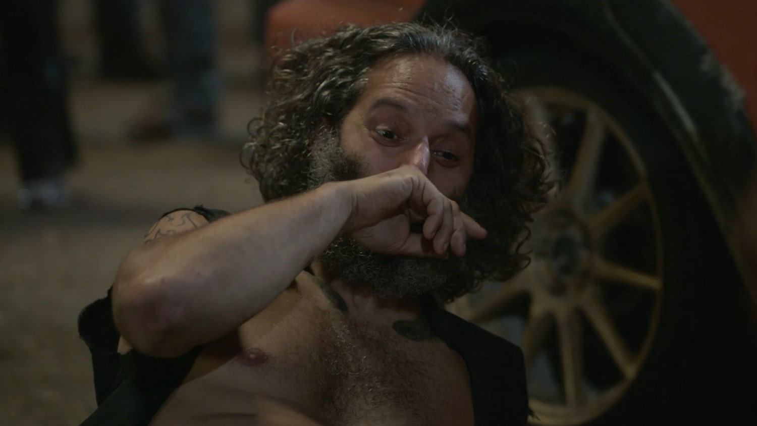 Twisted Metal's Sexiest Scenes with Jason Mantzoukas. Shirtless. 76566