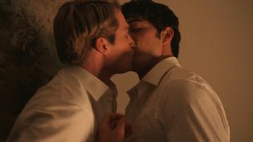 Taylor Zakhar Perez, Nicholas Galitzine in Red, White & Royal Blue (2023) Gay Shirtless Bathing Suit Butt 76726