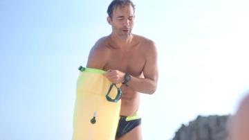Sexiest Jesús Lloveras Scene in Ibiza Blue. Bathing Suit, Shirtless, Bulge, butt, penis. 77209