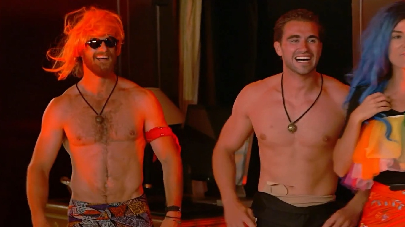 Hottest Joe Bradley Scene in Below Deck Mediterranean. Shirtless, bathing suit, bulge. 79490